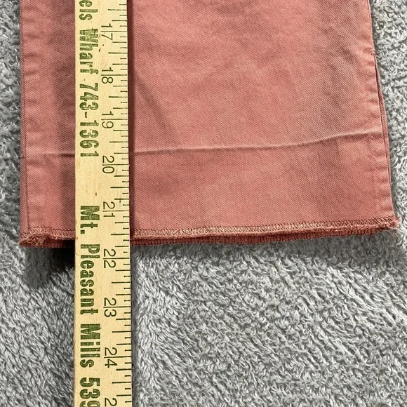 Old Navy Pixie Crop Blush Mid‎ Rise 12 Peach Amelia Rose Stretch Chino Outdoorsy - Picture 8 of 14